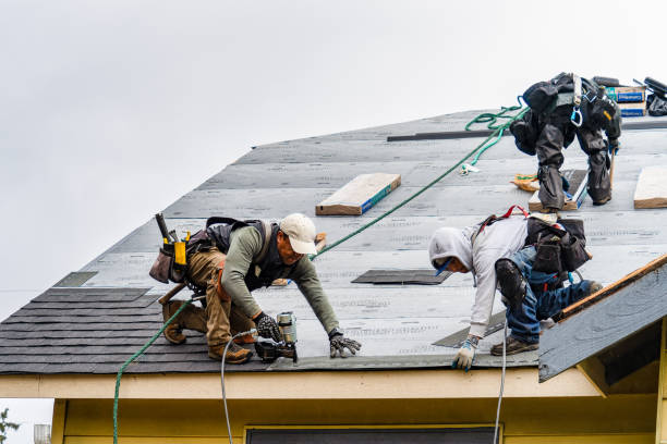 Professional Gutter Installation technician working in Onawa, IA